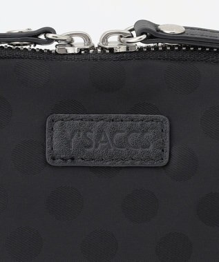 Y'SACCS ドットジャカード　コスメポーチ ブラック