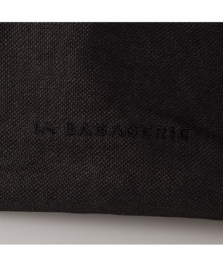 LA BAGAGERIE サイドノット リネンショルダー Mサイズ ブラック