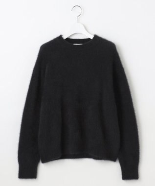 自由区 L 【SHIHOさん着用】ヘアリーフォックスプルオーバー ニット ブラック