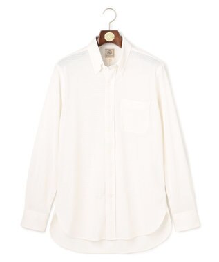 J.PRESS MEN ポロシャツのような快適な着心地【吸水速乾 / ストレッチ / 消臭 / ノンアイロン】エレスポジャージー ドレスシャツ / B.D. ホワイト系