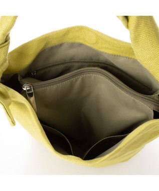 LA BAGAGERIE サイドノット リネンショルダー Mサイズ ライムグリーン