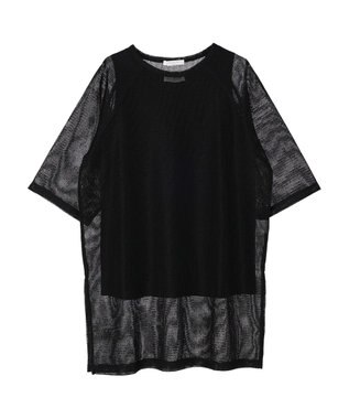 Green Parks ＳＥＴ２点メッシュラグランチュニック Black