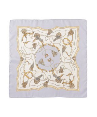 Green Parks リングＳＥＴタッセル柄スカーフ Light Gray