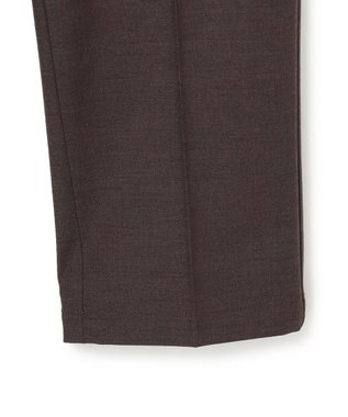 JOSEPH HOMME 新素材【ストレッチ/ウエストゴム仕様】ウール混キャリーマンストレッチ ドロスト付ストレートパンツ / HOVE ダークブラウン系