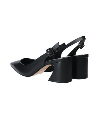 INTER-CHAUSSURES 【CARRANO】ポインテッドバックストラップパンプス ブラック