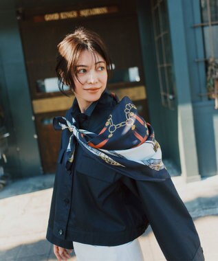 uncrave チノギャバジン ブルゾン ネイビー