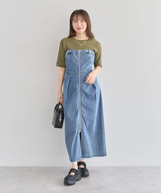 Green Parks ・ＳＵＧＡＲ　ＳＰＯＯＮ　２ｗａｙデニムジャンスカ Indigo