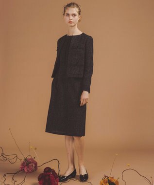 TOCCA 【洗える・消臭】MIST TWEED ジャケット ブラック系5