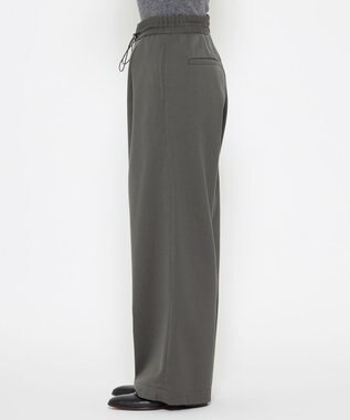 uncrave 【洗える】ギャバジン ドロストパンツ（uncrave WHITE） スレート