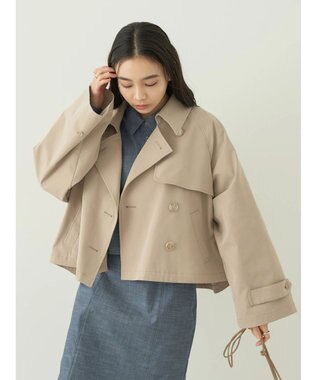 earth music&ecology ショートトレンチコート Beige