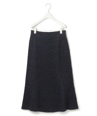 ICB 【洗える】 PEハイゲージJQ ニットスカート ブラック×ネイビー系