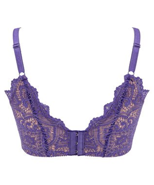 BRADELIS New York 【BRADELIS New York / 育乳補整ブラ・STEP1 集める】ウェンディバックスムーズステップ1ブラ23A2 脇高設計で背中スッキリ ヴァイオレット