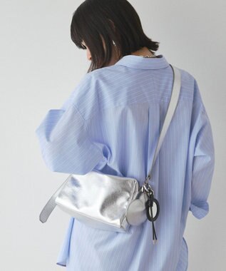 russet 【2025AW新作】ミラー付きレザーチャーム(Z-217) Black