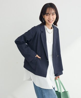 Green Parks ショートジャケット Navy