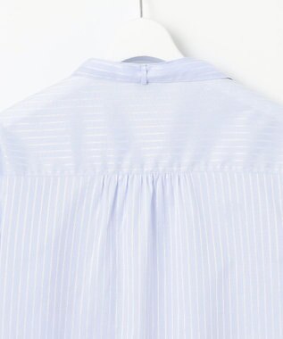 J.PRESS LADIES L 【洗える】RITZ ドビーストライプ ボウタイ ブラウス サックスブルー系1