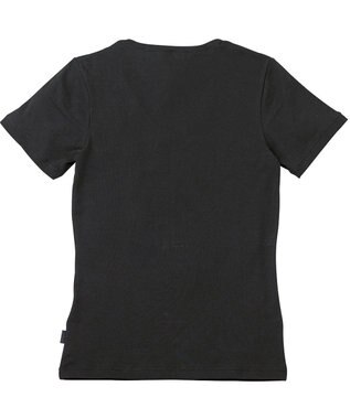 WACOAL MEN 綿混インナー Vネック ３分袖 しっかりあたたかい 保温性 肌側起毛 ストレッチ素材 逆三シルエット設計 メンズ GL5020 /ブロス ブラック