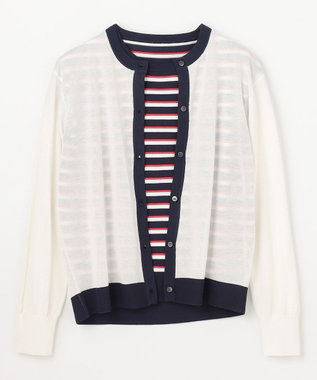 ANY ツインニットセット（ノースリーブニット＋カーディガン） エクリュ