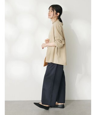 CRAFT STANDARD BOUTIQUE 衿フリルブラウス Beige
