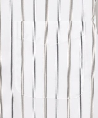 J.PRESS MEN 【PREMIUM PLEATS / 形態安定】ジェントリーストライプ シャツ / B.D. ブラウン系2