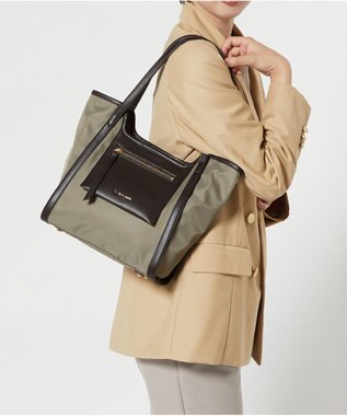 LA BAGAGERIE リサイクルレザー　フラップトート グレージュ