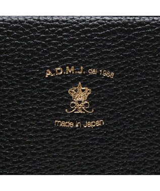 A.D.M.J. 【牛革】アノニマス/A4サイズ対応クリスタルビー付ボストン34cm ブラック