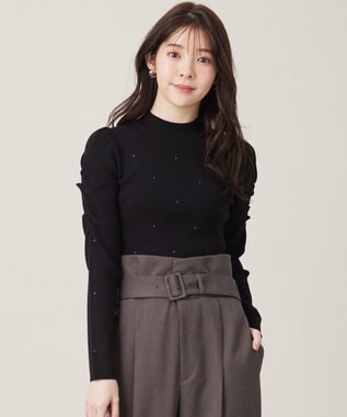 【洗える】ビジュー プルオーバー