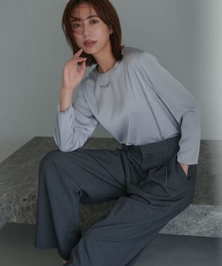 23区 バートップ スネークチェーン ネックレス シルバー系