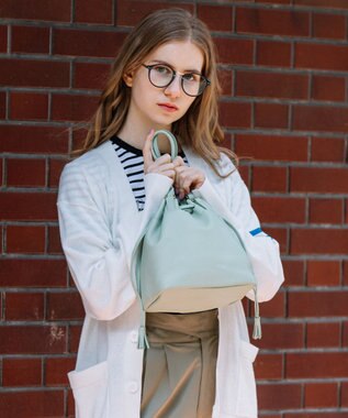 UNBILLION perche 抗菌レザー3wayドロストショルダーバッグ