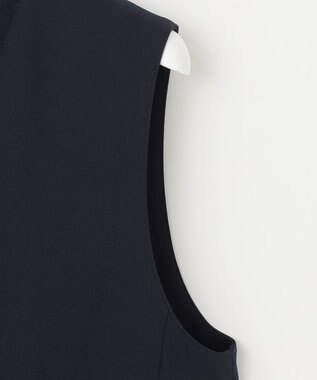 J.PRESS LADIES 【洗える・吸水速乾・接触冷感・セットアップ対応】Light ジョーゼット ジレ ダークネイビー系