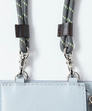 TRICOTE MIX MATCH LEATHER BAG／ミックスマッチレザーバック 30BLUEGRAY