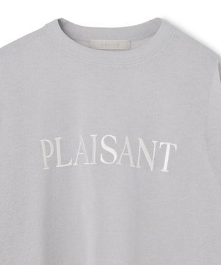 UNFILO シアーフォルムニット クルーネック グレーロゴ