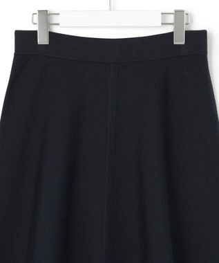 23区 ウールブレンド ニットスカート ネイビー系