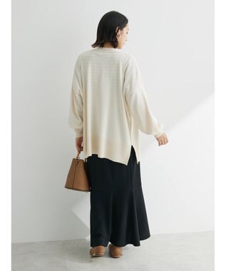 Green Parks 洗える　ミドル丈カーディガン Ivory