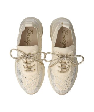 Bridget Birkin 【Bridget Birkin】ビジューシューレーススニーカー ベージュ雑材