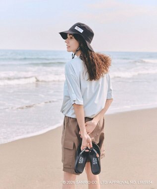 OP／FILA 【Ocean Pacific×ハローキティ】ラッシュTシャツ グレー