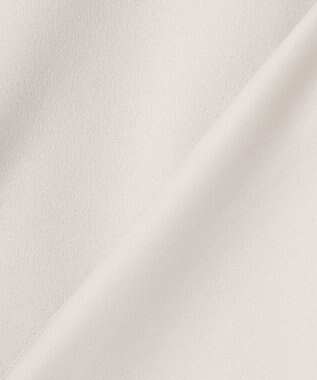 組曲 S 【吸湿・冷感・UVケア】ジョーゼットジャージーバックフリル Tブラウス ライトグレー系