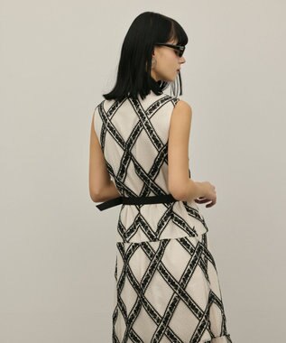 GRACE CONTINENTAL チュールレースワンピース ベージュ