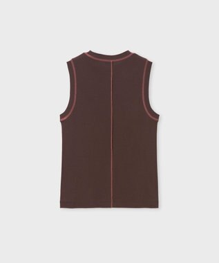 Paul Smith コントラストステッチ ノースリーブ ブラウン