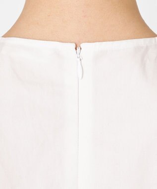 NAVE 【Nave・洗える】タイプライタークロス ギャザーブラウス ホワイト系