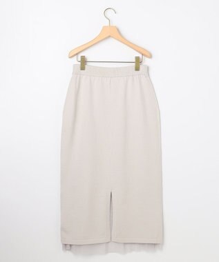 組曲 S 【WEB限定】チュールニット×リバーシブルスカート セット ライトグレー系