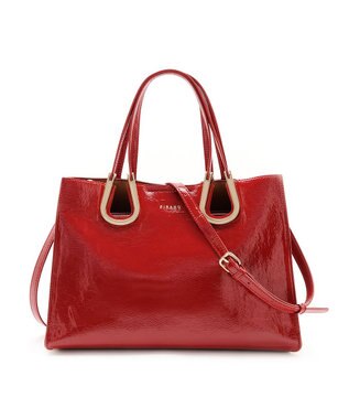 MioFIRANO ホースシューエナメルハンドバッグ 2WAY　FIRANO フィラノ RED