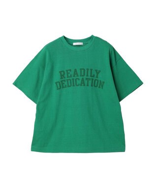 Green Parks ２段カレッジロゴボックスＴシャツ Dark Green