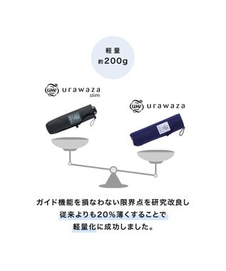MOONBAT urawaza sim(ウラワザ スリム) 3秒でたためる傘 折りたたみ傘 55cm 大きめ UV ローズピンク