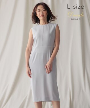 BEIGE， 【L-size】CINDY / クルーネックドレス