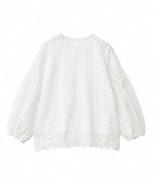 earth music&ecology レースプルオーバー Off White