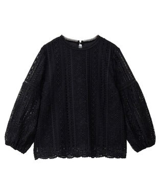 earth music&ecology レースプルオーバー Black