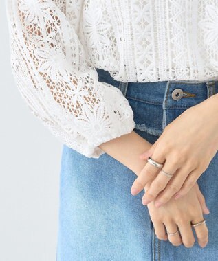 earth music&ecology レースプルオーバー Off White