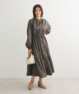 Green Parks ・ＥＬＥＮＣＡＲＥ　ＤＵＥ　イロイロ釦ワンピース Charcoal Gray