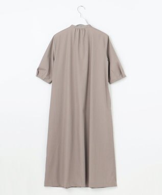 J.PRESS LADIES L 【洗える】ソフトシャンブレー ワンピース モカ系