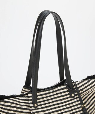 TOPKAPI 【TREASURE TOPKAPI】ロングハンドル タック カゴバッグ ブラック